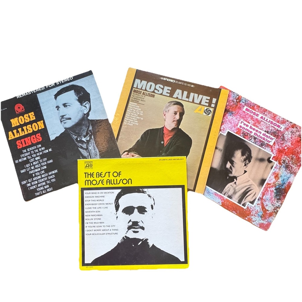 Lot of 4 Mose Allison Jazz/Blues Vinyl LPs‎ – Prestige & Atlantic Records VG